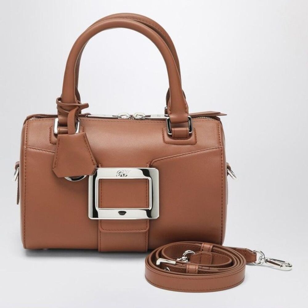 ROGER VIVIER Buckle Detail Top Handle Bag Women BROWN Crossbody